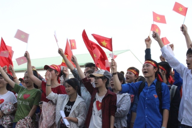 Thế hệ trẻ Thanh Hóa khẳng định sẽ quyết tâm sát cánh cùng đất nước bảo vệ hòa bình