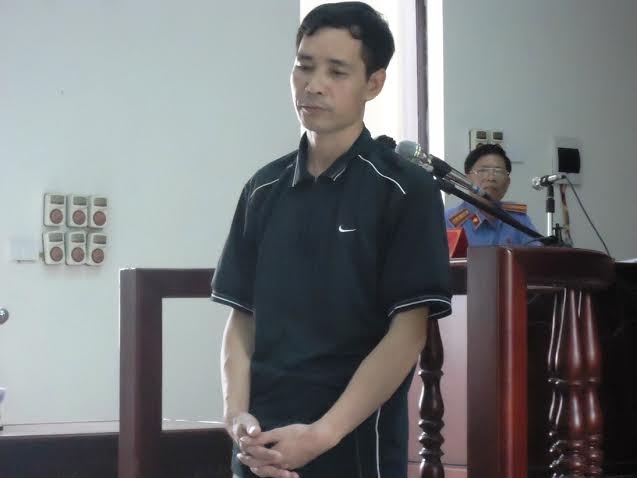 Bị cáo Thiêm trước vành móng ngựa