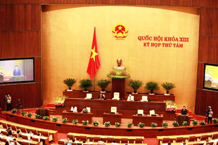 Chủ tịch nước trình Quốc hội phê chuẩn Công ước chống tra tấn - 2 Ngày làm việc thứ 4 của Quốc hội tại kỳ họp 8 (ảnh: Minh Thanh).
