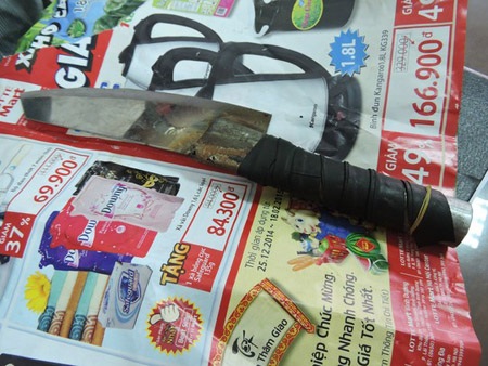 Con dao Điểm dùng để giết chết anh Ngân