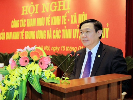 Thường trực Ban Bí thư: Siết kiểm tra, giám sát vốn ODA, vay ưu đãi - 3 Trưởng Ban Kinh tế Trung ương Vương Đình Huệ phát biểu tại hội nghị.