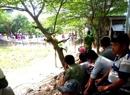 Hiện trường nơi phát hiện thi thể anh Nông Văn Tuyến