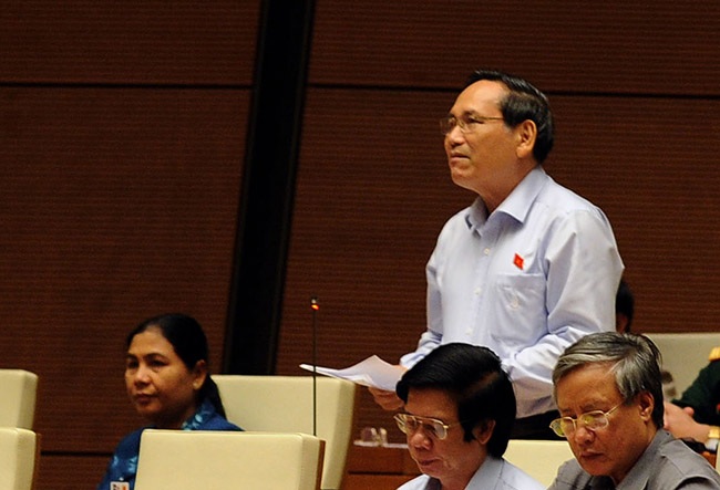 Đại biểu Phùng Khắc Đăng - đoàn Sơn La (ảnh: Ngọc Châu)