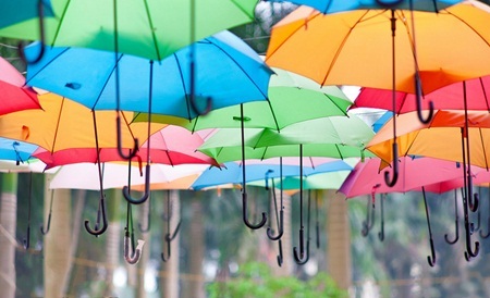 Love Garden với con đường rợp ô sắc màu