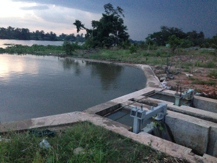 Vị trí nơi 2 em học sinh Kiệt và Đạt chết đuối