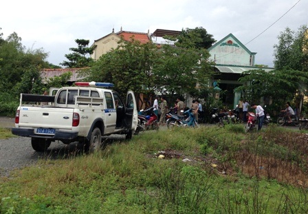 Hiện trường nơi người dân phát hiện ông Công tử vong