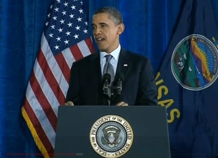 Video: Tổng thống Obama bị cười ầm vì “sảy miệng” - 1 Video: Tổng thống Obama bị cười ầm vì “sảy miệng” - 1