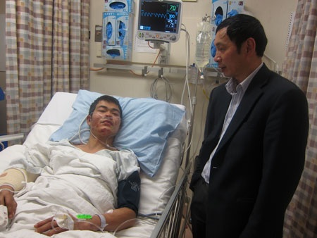 Thuyền viên Việt bị thương trong vụ cháy tàu Hàn Quốc đã được chữa trị - 2 Thuyền viên Việt bị thương trong vụ cháy tàu Hàn Quốc đã được chữa trị - 2