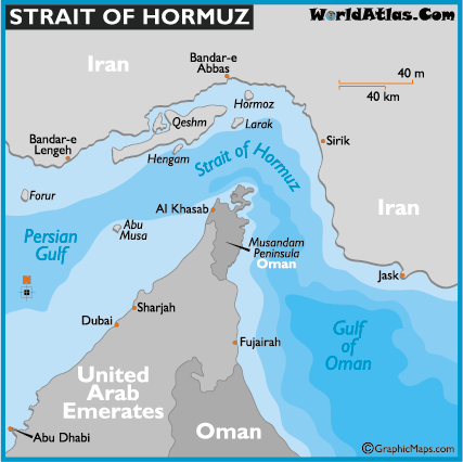 Eo biển Hormuz: Điểm nóng căng thẳng Iran-phương Tây - 1 Eo biển Hormuz: Điểm nóng căng thẳng Iran-phương Tây - 1