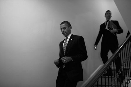 "Hậu trường" một ngày làm việc của Obama - 9 "Hậu trường" một ngày làm việc của Obama - 9