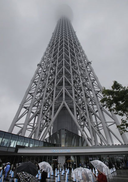 Tháp cao nhất thế giới chính thức mở cửa ở Tokyo - 3 Tháp cao nhất thế giới chính thức mở cửa ở Tokyo