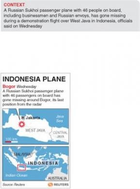 Mảnh vỡ máy bay Nga văng khắp sườn núi ở Indonesia