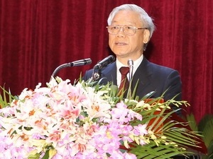 Tổng Bí thư Nguyễn Phú Trọng. (Ảnh: Trí Dũng/TTXVN)