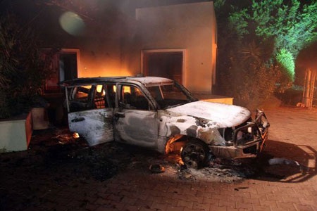Lãnh sự quán Mỹ tại Libya tan hoang sau vụ tấn công - 4 Lãnh sự quán Mỹ tại Libya tan hoang sau vụ tấn công