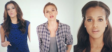 Những “cô gái vàng” của Obama "tung" clip chống Romney - 1 3 kiều nữ Hollywood trong đoạn clip quảng cáo.