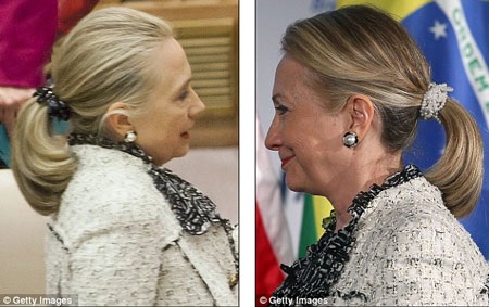 Thời trang dây buộc tóc của Ngoại trưởng Mỹ Clinton gây tranh cãi - 3 Theo một phụ tá cấp cao của bà