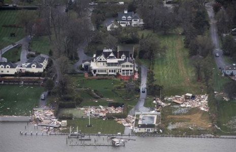 Vạt tàn phá của Sandy ở Mỹ