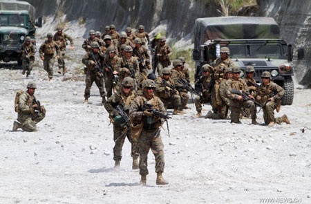 Mỹ-Philippines khoe sức vóc trong cuộc tập trận đổ bộ