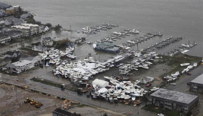 Vạt tàn phá của Sandy ở Mỹ