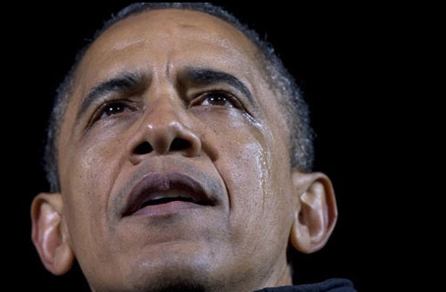 Obama rơi lệ tại điểm tranh cử cuối cùng - 1 Khoảnh khắc Obama không kìm được xúc động trong những giờ phút tranh cử cuối cùng đêm ngày 5/11.