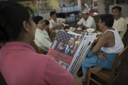 Obama gây sốt ở Myanmar - 4 Obama gây sốt ở Myanmar