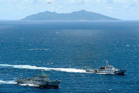 Trung Quốc "không giới hạn" hoạt động hải giám tại đảo tranh chấp - 1 Tàu hải giám Trung Quốc tiếp tục xuất hiện tại Senkaku/Điếu Ngư.