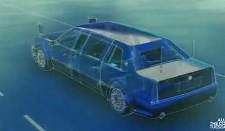 Xe của Tổng thống Mỹ là xe hơi hay xe tăng? - 9 Xe được trang bị loại lốp được gia cố bằng Kevlar, có thể tiếp tục di chuyển dù hết hơi.