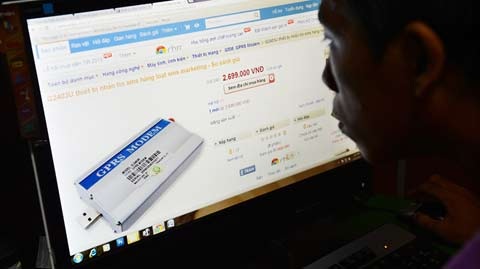 Tiết lộ sốc về những chiêu lừa tiền khán giả - 2 Thiết bị nhắn tin sms hàng loạt được quảng cáo nhan nhản trên các trang rao vặt .