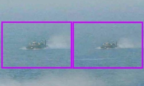 Triều Tiên bị nghi “nhân bản” thêm tàu đệm khí vào ảnh tập trận - 3 Triều Tiên bị nghi “nhân bản” thêm tàu đệm khí vào ảnh tập trận