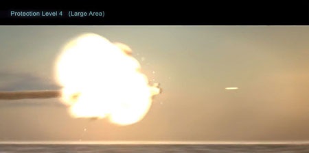 Quả tên lửa cuối cùng bị pháo hạm tiêu diệt.