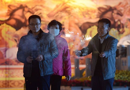 Châu Á đón chào năm con ngựa - 5 Đón năm mới ở Cam Túc, Trung Quốc.