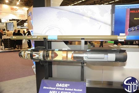 Tên lửa HELLFIRE II có tầm bắn tối đa 8km.