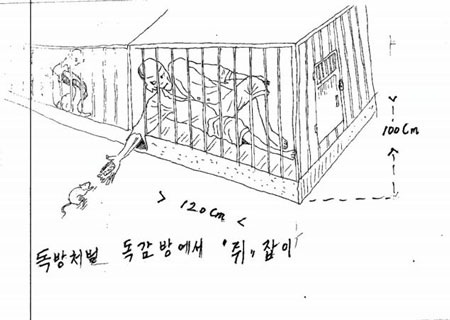 Những phác họa kinh hoàng của LHQ về tù nhân Triều Tiên - 7 Những phác họa kinh hoàng của LHQ về tù nhân Triều Tiên