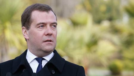  Thủ tướng Nga Dmitry Medvedev.