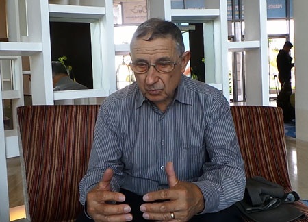 Tướng Pháp Daniel Schaeffer trong cuộc phỏng vấn với phóng viên Dân Trí.