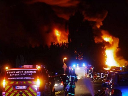 Đức: Nổ lớn rung chuyển nhà máy hóa chất