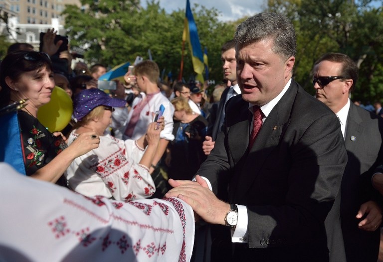 Tổng thống Poroshenko: Khủng hoảng Ukraine đang đến hồi kết - 1 Tổng thống Ukraine Poroshenko.