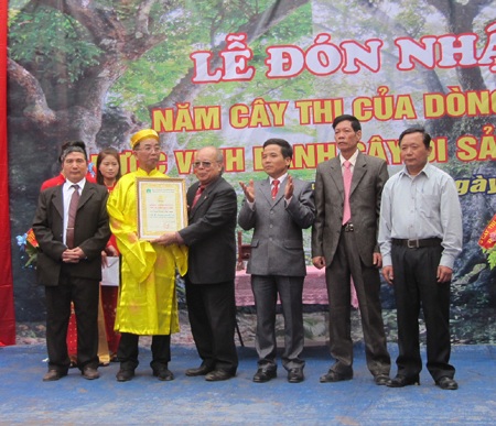 5 cây thị cổ đón bằng công nhận Cây Di sản Việt Nam - 1 5 cây thị cổ đón bằng công nhận Cây Di sản Việt Nam