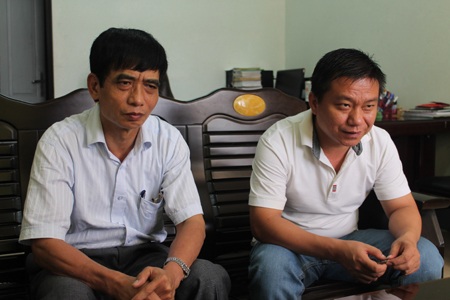 Trường ĐH Vinh vi phạm quy hoạch xây dựng đã được phê duyệt - 3 Lãnh đạo Trường ĐH Vinh làm việc với PV Báo Dân trí