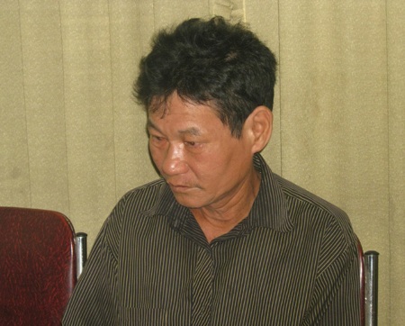 Say rượu, hiếp dâm cụ già hàng xóm gần 90 tuổi - 1 Đối tượng Đặng Ngọc Hòa tại cơ quan điều tra.