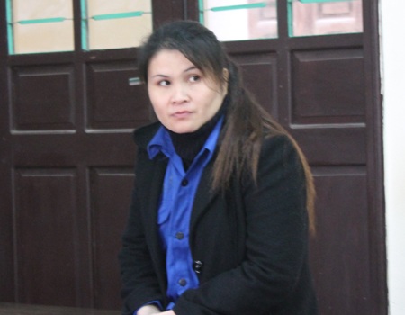 Bị cáo Trần Thị Hương tại phiên tòa