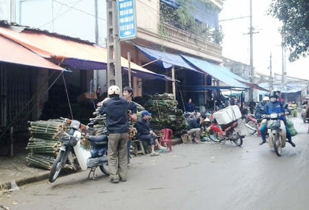 Những người “chở” Tết từ quê ra phố - 3 Khu phố bán lá dong, ống dang phục vụ gói bánh chưng cũng bắt đầu nhộn nhịp