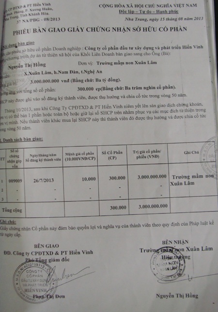 Công ty không thực lực tài chính liên tiếp làm từ thiện tiền tỷ