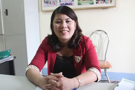 CLB những người vợ... bị bạo hành - 1 Chị Nguyễn Thị Thu Hà - Chủ nhiệm CLB phụ nữ tự lực phường Nghi Tân (thị xã Cửa Lò)