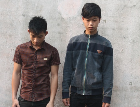 Nguyễn Văn Dũng và Đặng Mai Ngọc tại cơ quan điều tra.