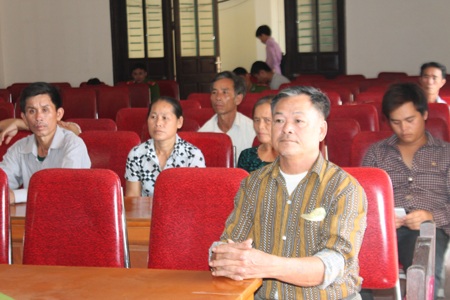 Các nạn nhân của vụ lừa đảo đi xuất khẩu lao động do Lê Thị Hồng Tiếp thực hiện.