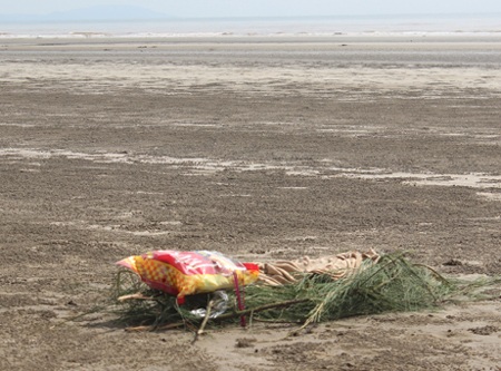 Địa điểm phát hiện thi thể bé H.