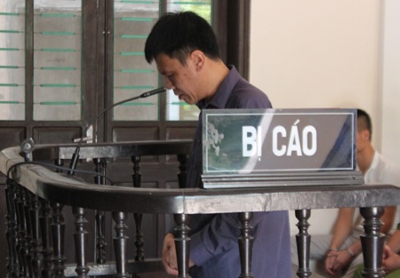 Lê Sỹ Hạo tại phiên tòa.