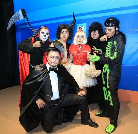Các nghệ sĩ đều đã sẵn sàng để hù dọa nhau trên sóng truyền hình vào dịp Halloween năm nay