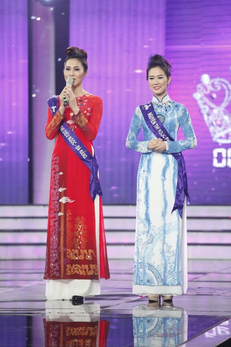 “Thí sinh ảo” bất ngờ bị loại khỏi cuộc thi Hoa khôi áo dài Việt Nam - 2 Diệu Ngọc và Ngọc Phi trả lời ứng xử
